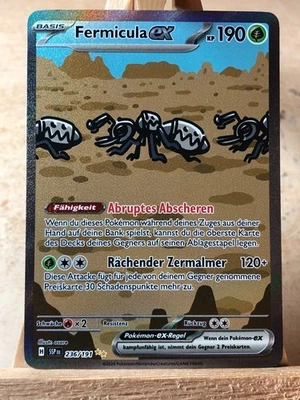 Pokemon Karte: Fermicula EX 236/191 Stürmische Funken Near Mint Deutsch - Bild 1 von 2