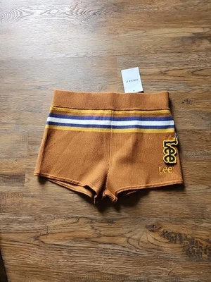 Pantalones Cortos Lee Forever 21 Tejidos Strtchy Botín Pantalones Cortos Multicolor Rayas Difícil de Encontrar Foto 1 de 4