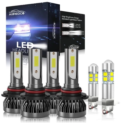 For GMC C3500HD 1991-2002 LED Headlights Bulbs Hi/Lo Beam Fog Light Super Bright - Image 1 of 4