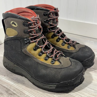 Botas de guata de pesca con mosca riberadas Simms talla 8 con suelas de goma con tachuelas de metal Foto 1 de 4