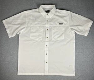Bimini Bay Shirt Mens XL White Short Sleeve Fishing Outdoors Vented Pockets - Picture 1 of 10