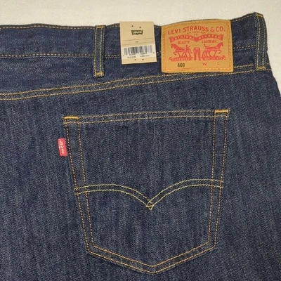 NUEVO Pantalones Cortos Levi's 469 Calce Suelto Lavado Oscuro Para Hombre Talla 56 Foto 1 de 4