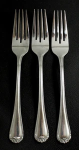 Rogers Co Stanley Roberts Rose Trio, pétalo de rosa * Juego de 3 * Tenedores de cena 7 5/8" - Imagen 1 de 1