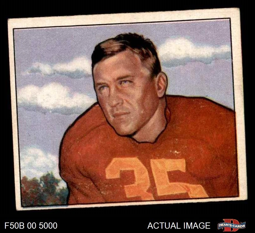 1950 Bowman #29 Bill Dudley Redskins HOF Virginia 4 - VG/EX - Image 1 of 1