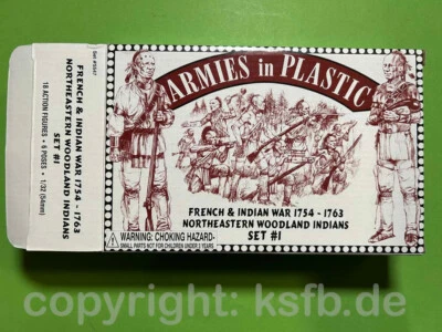 1/32 Armies in Plastic 5547BOX Indian War US Revolutionary War Iroquois 1 - Image 1 of 4