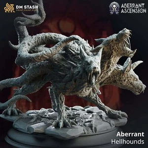 Fantasy Monster Figure Aberrant Hellhounds 32mm 75mm DM Stash - Imagen 1 de 6