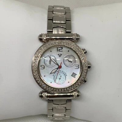 Aqua Master Womens Diamond Chronograph date Watch 31mm up to 7.5” running - Image 1 of 4