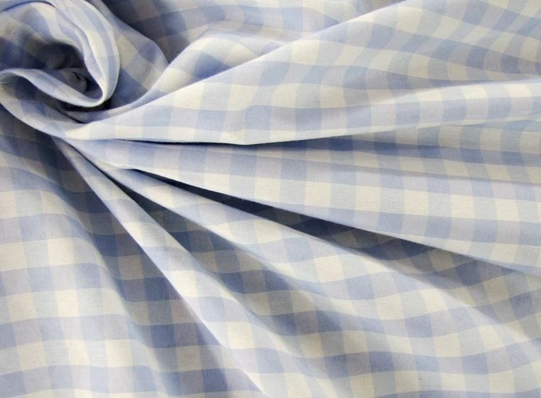 Vichykaro 10mm Stoff Polyester/Baumwollmischung Hellblau EUR 5,98/m - Bild 1 von 1