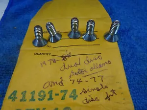 Vintage Harley FX & XL 74-77 & 77-83 Rpl OEM 41191-74 Front ROTOR Mount 5 Screws - Foto 1 di 9