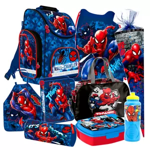 Spiderman 9 Teile Set Schulranzen Ranzen Marvel Schultüte 85 cm Tornister Stm - Bild 1 von 3
