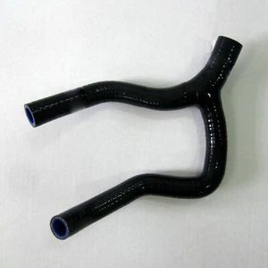 Black For Husaberg FS570 2010-2011 Silicone Radiator Coolant 3-ply Hose Kit - Picture 1 of 4