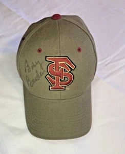 Florida State Bobby Bowden Signed Baseball Hat Olive Size 6 7/8 Authentic Zephyr - Picture 1 of 7