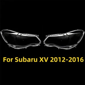 Fit For Subaru XV 2012-2016 Headlight Headlamp Clear Lens Left Right Cover 2Pcs - Picture 1 of 7
