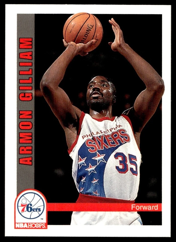 1992-93 Hoops Armon Gilliam Philadelphia 76ers #173 - Image 1 of 2