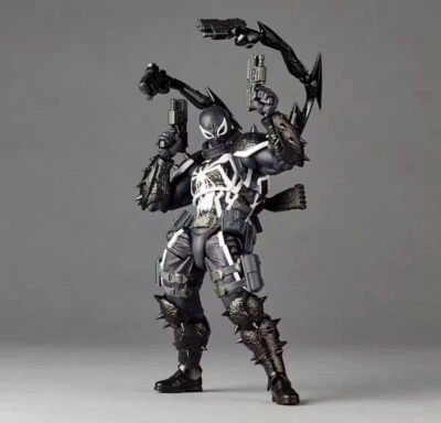 Figura de acción Kaiyodo Amazing Yamaguchi Revoltech Spider-Man Agent Venom Foto 1 de 4