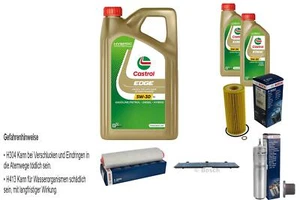 BOSCH Inspektionspaket 7 L Castrol EDGE 5W-30 LL für BMW 3er Touring 325d 330d - Bild 1 von 12