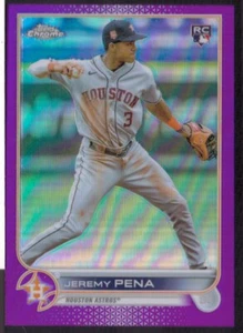 2022 Topps Chrome Update Purple Refractors #USC136 Jeremy Pena RC - Bild 1 von 1