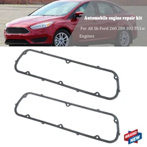 For Ford 260 289 302 347 351W SBF Rubber Vehicle Valve Cover Gasket Seal - Imagen 1 de 6