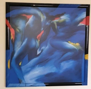 Original XXL Bild Edition Akt Gemälde Modern Kunst Abstrakt handbemalt, Unikat - Bild 1 von 3