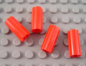 New LEGO Lot of 4 Red Technic Mindstorms Axle Connector Pieces - Picture 1 of 1
