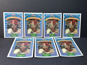 Lot Of 7 1991 Sportflics Kellogg's Corn Flakes Bob Gibson #5 Baseball Greats