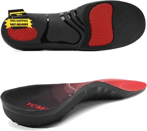 Heavy-Duty Orthotic Insoles for Plantar Fasciitis Relief 220+ Lbs 1.4-Inch High - Picture 1 of 7