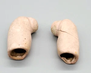 Par de brazos superiores de muñeca de composición antigua - Imagen 1 de 7