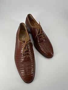 Walter Newberger by Wilkes Bashford Oxford Dress Shoes Men's Size 8.5D Brown