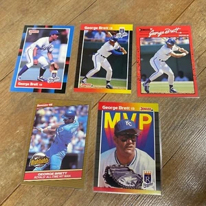 George Brett 5 Baseball Karten Lot 1986 1988 1989 1990 Donruss Kansas City Royals - Bild 1 von 2