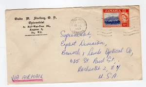 Jamaïque 1950 timbres sur lettre pour les U.S.A. /L5087 - Picture 1 of 1