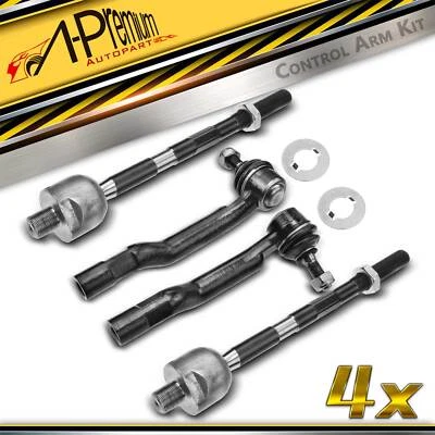 4pcs Steering Tie Rod End Front Inner & Outer for Suzuki Grand Vitara 99-05 XL-7 - Image 1 of 4