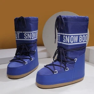 Espacio Transfronterizo Invierno Esquí Luna Botas Gruesas Impermeables Medio Sol Botas Zapatos - Imagen 1 de 23