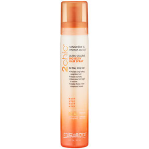 Giovanni Hair Spray 2Chic Tangerine & Papaya Butter Ultra-Volume Fine Limp Hair