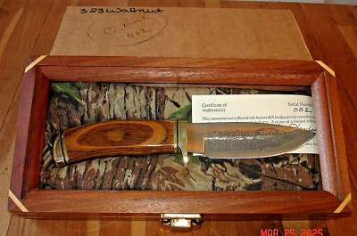 @@ NIB 1996 BUCK KNIFE 192 VANGUARD 420HC BLADE TEAM REAL TREE BILL JORDAN #002 - Image 1 of 4