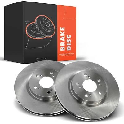 Front LH & RH Disc Brake Rotors for Acura RL 2005 2006 2007 2008 2009 2010-2012 - Image 1 of 4