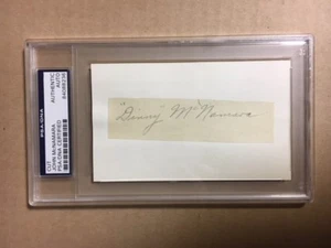 John "Dinny" McNamara '27 Braves Boston College FB Coach Signed "Cut" PSA/DNA - Picture 1 of 1