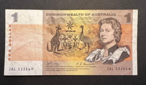 One Dollar Phillips Randall Decimal **** "STAR NOTE" - Picture 1 of 2