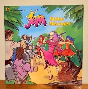 1986 JEM and the Holograms Video Mischief Golden Book Western Publishing Company - Picture 1 of 2