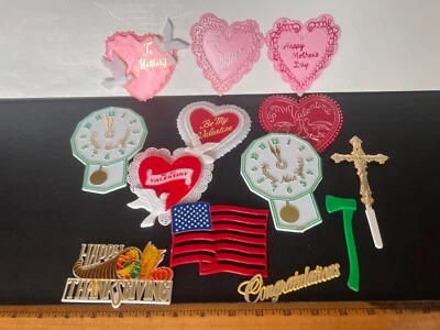 Fornecimento antigo para decoração de bolo plástico plano Dia das Mães Ano Novo Patriótico Mais Y14 - Imagem 1 de 4