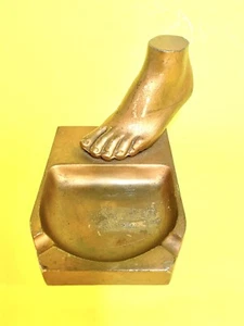 Cenicero de pie publicitario Dr. Scholls Manufacturing Co metal raro - Imagen 1 de 10