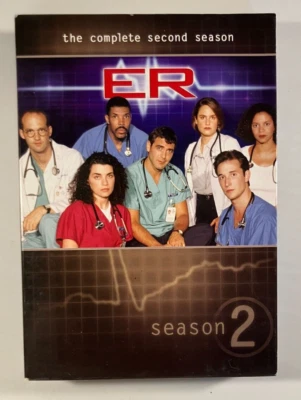 ER TV Series Complete Season 2 Two 1995 Box Set Lot 6 DVD - George Clooney VG! - Image 1 of 4
