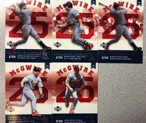 2002 UPPER DECK TRIBUTE TO MARK McGWIRE Comple SET OF (5) MM100-101-102-103-104 - Picture 1 of 1