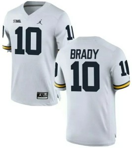 tom brady signed michigan jersey