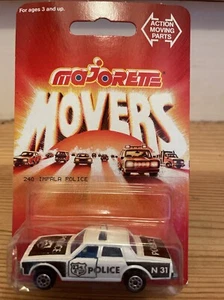 Majorette Diecast No. Chevrolet Impala Police Car N31 Cop 200 Series 240 1989 - Imagen 1 de 12