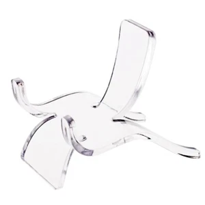 10x Acrylic Transparent Small Supporting Base Mineral Stand Display Holder Easel - Picture 1 of 11