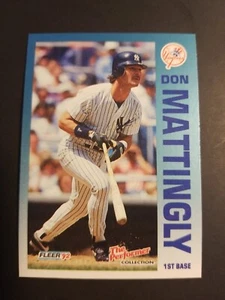 Don Mattingly New York Yankees 1992 Fleer The Performer #16 Baseball Card - Picture 1 of 2