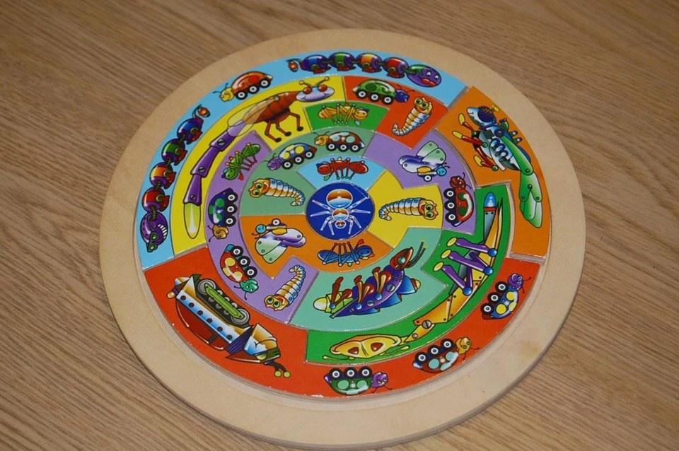 MELISSA & DOUG BRAIN TEASER PUZZLE - CIRCLE CHALLENGE- AGES 6 AND UP - EUC ~~ - Image 1 of 1