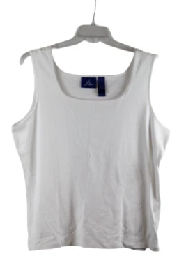 Camiseta sin mangas J H Collectibles blanca elástica para mujer 2X 041 Foto 1 de 4