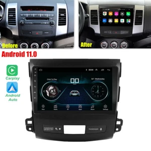 9Zoll Android 11.0 Stereo Radio GPS Carplay Für Mitsubishi Outlander 2006-2012 - Picture 1 of 12