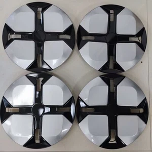 12inch/R12 Black Cross 4pc Car Vehicle Wheel Trim Rim Wheel Hubcaps Wheel Covers - Picture 1 of 11